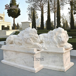 Sculpture en <span class=keywords><strong>pierre</strong></span> réaliste Sculpture animale <span class=keywords><strong>Statue</strong></span> de <span class=keywords><strong>lion</strong></span> endormi en marbre - Product Image 5
