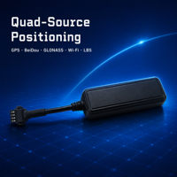 Traceur GPS intelligent mini pour voiture avec détection ACC, coupure de carburant/électricité à distance 4G mondiale, suivi en temps réel et Wi-Fi Beidou pour la gestion de flotte
