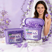 KORMESIC 30 Produk Cuci Pakaian Rumah Tangga Aroma Lavender Tahan Lama Kapsul Pembersih Deterjen Cuci Pakaian