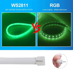 Tuya Wifi 10Mm 360 Độ IP67 Ws2811 3535 Ứng Dụng Điều Khiển Vòng Neon Pixel <span class=keywords><strong>LED</strong></span> Strip Ánh Sáng - Product Image 4