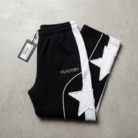 Pantalon cargo streetwear personnalisé à marque privée, 420 GSM, épais, délavé à l'acide, avec patch brodé, appliqué et strass, fabricant OEM