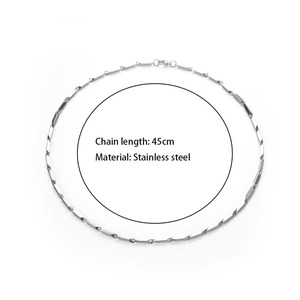 Stilvolle und Schlichte Edelstahl Trendige Gliederkette Halskette Unisex Vergoldet Party Geschenk Halskette - Product Image 6