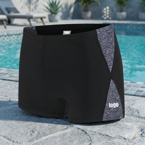 Offre Spéciale de haute qualité hommes séchage rapide pantalons de natation imperméable Anti-UV Nylon Spandex 2 pièces ensemble géométrique Fitness Direct - Product Image 3