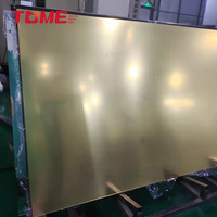 Plaque acrylique miroir dorée TOME 3mm 1.22*1.83M, bonne stabilité pour le plexiglas, service de découpe personnalisable
