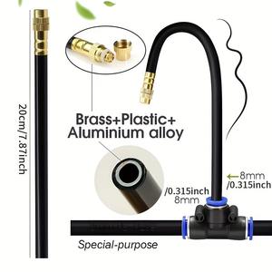 Kit d'irrigation par micro-pulvérisation, diamètre de tuyau de 1/2 pouces, ensemble universel, efficace en matière d'eau, flexible, facile à installer, pour serre à fleurs - Product Image 2