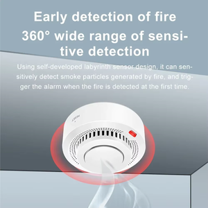 Détecteur de fumée intelligent Tuya Wifi/Zigbee, protection incendie, alarme de sécurité domestique, capteur de fumée, fonctionne avec Home Assistant - Product Image 2