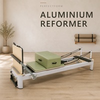 PerfectForm PF-AL-0007 Machine de Pilates Reformer Commerciale en Alliage d'Aluminium, Réglable, Légère et Durable, Équipement de Fitness pour