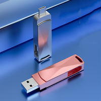 Venta al por mayor USB 3,0 Pendrive 1TB alta velocidad Flash Metal Pen Drive 128GB 256GB 512GB 1TB U disco portátil Mini SSD Memoria Pen USB