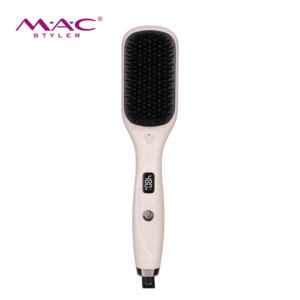 Sèche-cheveux brosse MAC double tension, brosse chauffante en une étape, outils de coiffage, peignes à cheveux, lisseur pour femmes, Lisser <span class=keywords><strong>Les</strong></span> Cheveux - Product Image 2