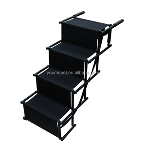 YOUME ajustable patrón sólido telescópico asistido coche pasos tamaño pequeño al aire libre plegable perro rampa viaje característica camas accesorio - Product Image 6