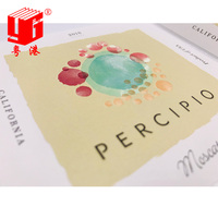 Étiquettes adhésives en papier imperméables personnalisées de haute qualité, assorties, en rouleau, avec logo, résistantes, pour vin, bière, whisky, vodka