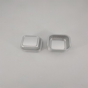 Moules à gâteau miniatures à parois lisses de 180 ml, boîte à cupcakes carrée, moule à dessert carré de petite taille, contenants en aluminium avec couvercle, 6 OZ - Product Image 6