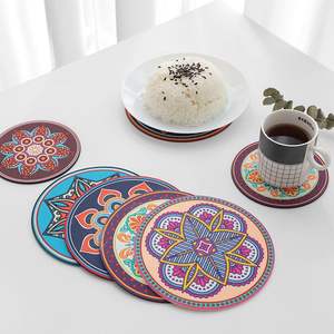 Hot Sale Three-dimensional Pattern Ethnic Style <b>Silicone</b> Household Creative Insulation Placemat Bowl Tray Mat Coffee <b>coaster</b> - Product Image 1