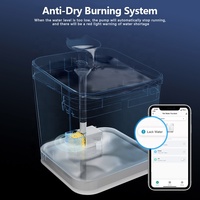 Fontaine à eau automatique intelligente pour animaux de compagnie, contrôlée par application mobile Tuya, WiFi, distributeur d'eau pour animaux de compagnie
