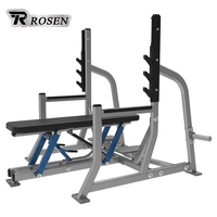 Banc plat à charge libre Rosen haut de gamme pour la musculation, idéal pour les centres de fitness et les studios de cross-training