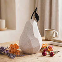 Décoration de table personnalisée en résine Polystone au design moderne, figurines de fruits en sable, poire et pomme origami, pour vente en gros
