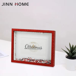 Tùy Chỉnh Long Lanh Khung Ảnh Bằng Gỗ Bóng Hộp Đóng Khung Với Các Ngôi Sao Bên Trong Với Đặc biệt Điều Trị Trang Trí Đám Cưới - Product Image 6