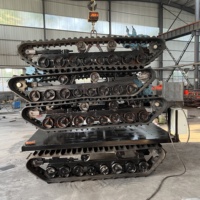 Châssis électrique à chenilles intelligent Yitui Machinery, train de roulement en caoutchouc pour excavateur ou véhicule robotisé
