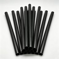 Tube en fibre de carbone CFRP à module élevé, enveloppé, pour perche télescopique de nettoyage de bâtiments en haute altitude