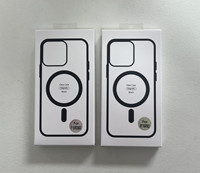 Coque de téléphone magnétique en PC et TPU pour iPhone 17 Air, étui magnétique pour iPhone 16 Pro Max