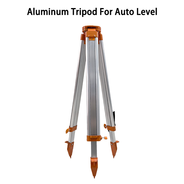 Aluminum Survey Tripod for Auto Level, Lightweight Telescopic Measuring Tripod Stand Universal for Theodolite Total Station