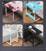 Bureau d'ordinateur pliant, multifonctionnel, avec angle et hauteur réglables, pour la chambre à coucher, table de paresseux réglable