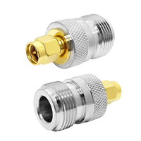 Adaptador Coaxial RF de Fábrica de 50 Ohmios y 6 GHz, Conector SMA Macho a Conector N Hembra, Convertidor de Latón y Cobre para Conectores de Antena Wifi