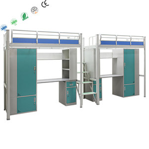 บันไดเหล็กแบบลอฟท์<span class=keywords><strong>ราคา</strong></span>ประหยัด สำหรับห้องเก็บของในบ้าน <span class=keywords><strong>โต๊ะ</strong></span>เขียนหนังสือโลหะสำหรับเด็กผู้หญิง วัยรุ่น เด็ก และผู้ใหญ่ เตียงสองชั้นพร้อมตู้เก็บของ - Product Image 2