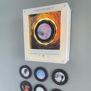 Luz Nocturna Personalizada, Altavoz de Audio con Disco de Vinilo, Set de Regalo, CD Giratorio Acrílico Personalizado, Imán de Refrigerador con Música NFC, Reproductor de Música - Product Image 6