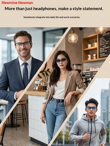 Casque audio intelligent Newman pour lunettes avec conduction aérienne, notes vocales, appels, traduction IA, communication transfrontalière - Product Image 5