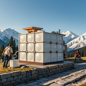 Fábrica personalizada grande duradero 220V Industrial Modular compuesto tanque de agua maquinaria de tratamiento de agua 70KW 3000L/hora - Product Image 4