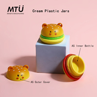 Nouveauté : Mini pot en plastique mignon de 5g pour baume à lèvres, gommage, crème de soin – Pots ronds vides, emballage cosmétique personnalisable avec logo OEM