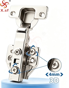 Charnières hydrauliques 3D réglables à fermeture douce <span class=keywords><strong>pour</strong></span> armoires <span class=keywords><strong>de</strong></span> <span class=keywords><strong>cuisine</strong></span>, meubles, portes, modernes, <span class=keywords><strong>pour</strong></span> salle <span class=keywords><strong>de</strong></span> bain et salon - Product Image 2