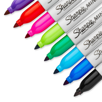 4/8 pièces Sharpie 35113 Compact Mini Marqueur avec Porte-clés Transport Huileux Marqueur Papeterie Sans Poussière Purification Marqueur