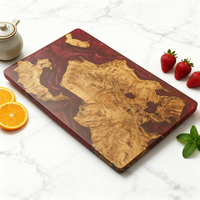 Gadgets pour la maison 2026 Planche à découper rectangulaire en résine et bois personnalisée multifonctionnelle facile à nettoyer pour la cuisine