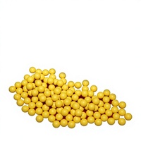 Billes de paintball en caoutchouc massif à bas prix, calibres .68, .43, .50, jaunes et noires, 6,8 mm, 8 mm, 9 mm, 10 mm, 12,4 mm, 17 mm, 22 mm, 100 pièces
