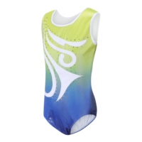 Nouveaux justaucorps de gymnastique pour filles, broderies en strass, vêtements de danse pour enfants, justaucorps de danse sans manches scintillant