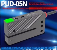 Mesin Penghitung dan Penggulung Label BOJKE Label Sensor Tipe U-Slot PUD-050NP, Perekat Fotoelektrik, Output NPN/PNP, DC 12-24V