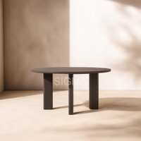 Mesa de Comedor Contemporánea de Madera de Teca Sólida, Rectangular, para Interiores y Exteriores, Muebles Modernos para el Hogar y Restaurantes, Hechos a Mano, Duraderos, Tamaño Personalizado