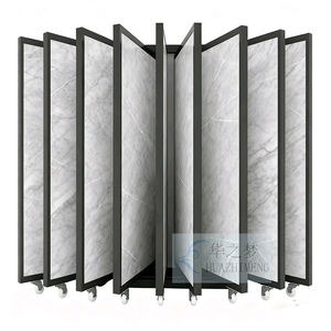 Página de fábrica direta virando Rack De Exposição De Folha De Mármore De PVC Telha Deslizante Mármore Granito Amostra Metal <span class=keywords><strong>Display</strong></span> Stands - Product Image 1