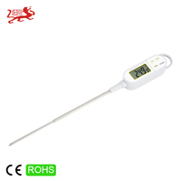 Thermomètre alimentaire numérique avec sonde étanche ℃ / ℉   Valeur maximale/miminale réglable avec fonction de maintien des données -50 à 500 ℃   Thermomètre de cuisine LR44