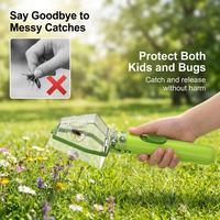 Jouet éducatif d'aventure en plein air STEM transfrontalier : louche à insectes avec loupe pour enfants de 2 à 4 ans, logo T2 personnalisé, en plastique