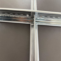 Composants de plafond en acier galvanisé T24 T Grid, design moderne, ignifuges et haute résistance pour plaques de plâtre et dalles de plafond