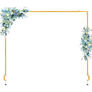 <span class=keywords><strong>Arche</strong></span> de mariage carrée dorée, support de table robuste et réglable pour événements, cérémonies, fêtes, et décoration de photomaton - Product Image 4