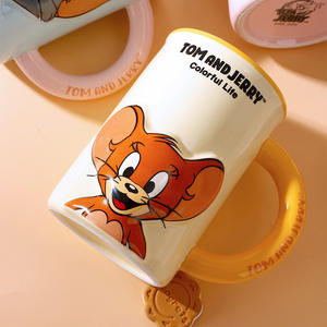 Tazza in Ceramica con Design in Rilievo di <span class=keywords><strong>Tom</strong></span> e <span class=keywords><strong>Jerry</strong></span>, per Ufficio e Casa, Tazza da Caffè dall'Estetica Elevata - Product Image 4