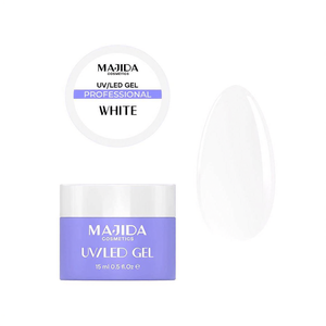 Majida Cosmetics UV LED Gel White 15 Ml Professional <b>Nail</b> Polish - Product Image 3