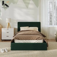 Nouvelle conception de lit modulaire moderne réglable et pliable avec tête de lit rembourrée pour la chambre des enfants