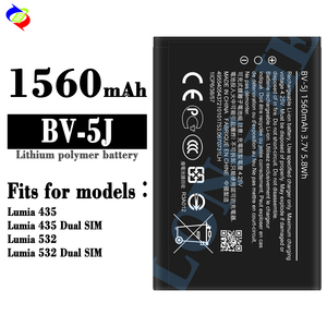 1560mAh BV-5J Li-ion pin cho <span class=keywords><strong>Lumia</strong></span> 435 Dual Sim & <span class=keywords><strong>Lumia</strong></span> <span class=keywords><strong>532</strong></span> điện thoại thông minh cho Nokia - Product Image 2