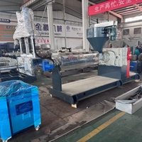 Extrudeuse de granulés de plastique recyclé PP PE ABS PVC personnalisée 380V 200-1000kg/h, machine à granulés à double vis, garantie 1 an