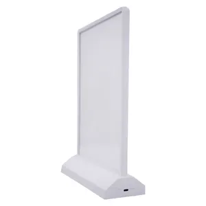 Caja de luz LED de doble cara acrílica ultrafina magnética estante de exhibición de escritorio inalámbrico recargable A4 A5 personalizado